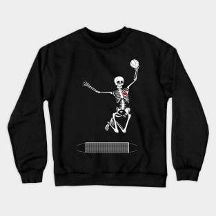 volleyball skeleton halloween Crewneck Sweatshirt